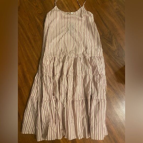 BOSS Datecara Striped Tiered Midi Dress NWT size 12 - Picture 7 of 7